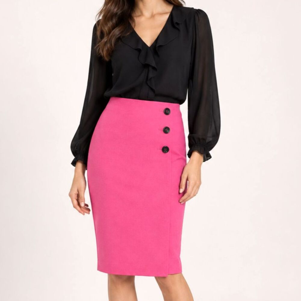 Ann Taylor Pink Pencil Skirt Size Small